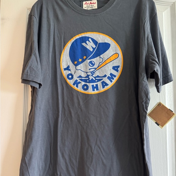 Yokohama Red Jacket Charcoal Tee NWT - Picture 1 of 7
